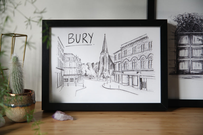 Bury Skyline Print by Christopher Walster