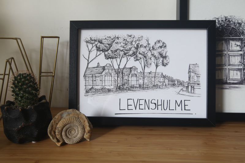 Levenshulme Skyline Print by Christopher Walster